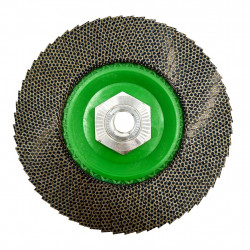 Disque à lamelles diamant hybride Ø115 mm – grain K60 – filetage M14 - BergTecTool