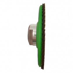 Disque à lamelles diamant hybride Ø115 mm – grain K60 – filetage M14 - BergTecTool