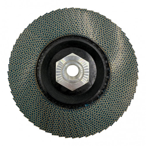 Disque à lamelles diamant hybride Ø115 mm – grain K120 – filetage M14 - BergTecTool