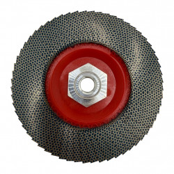 Disque à lamelles diamant hybride Ø115 mm – grain K200 – filetage M14 - BergTecTool