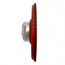 Disque à lamelles diamant hybride Ø115 mm – grain K200 – filetage M14 - BergTecTool