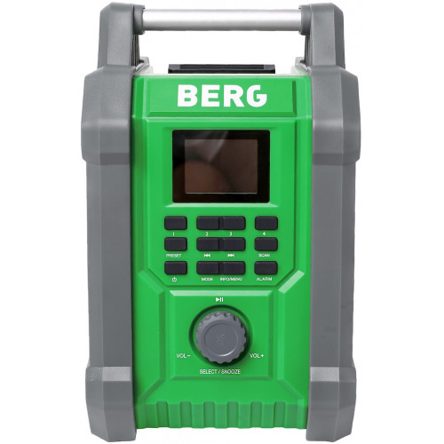 Radio de chantier Bluetooth DAB+ avec batterie Li-Ion – 2x15W – étanche IP54 - BergTecTool