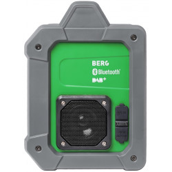 Radio de chantier Bluetooth DAB+ avec batterie Li-Ion – 2x15W – étanche IP54 - BergTecTool