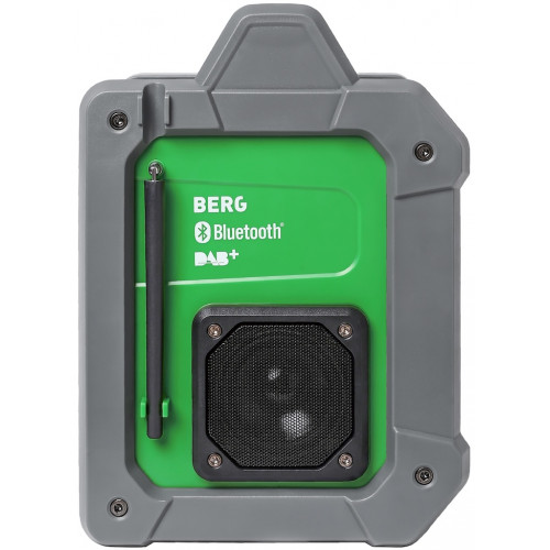 Radio de chantier Bluetooth DAB+ avec batterie Li-Ion – 2x15W – étanche IP54 - BergTecTool