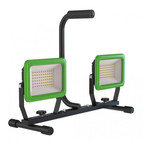 Projecteur LED double sur trépied 100 W IP65 – hauteur 1,7 m - BergTecTool