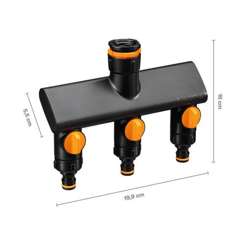Connecteur robinet à trois voies Comfort, on/off - FISKARS