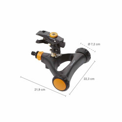 Arroseur canon métal avec roues de marque FISKARS, référence: J9536200