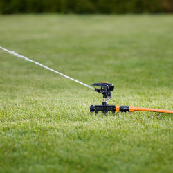 Arroseur canon métal avec roues - FISKARS