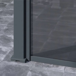 Store vertical pergola 279 cm aluminium textilène – gris anthracite - Ombréa