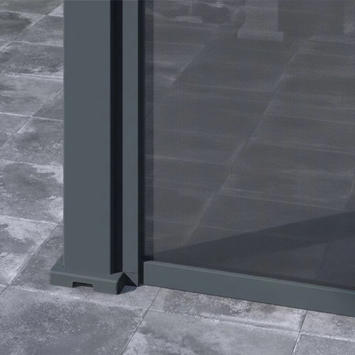 Store vertical pergola 279 cm aluminium textilène – gris anthracite - Ombréa