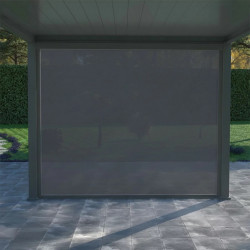 Store vertical pergola 279 cm aluminium textilène – gris anthracite - Ombréa