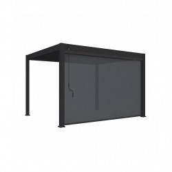 Store vertical pergola 370 cm aluminium textilène – gris anthracite - Ombréa