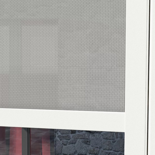 Store vertical pergola 279 cm aluminium textilène – blanc - Ombréa