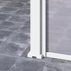 Store vertical pergola 279 cm aluminium textilène – blanc - Ombréa