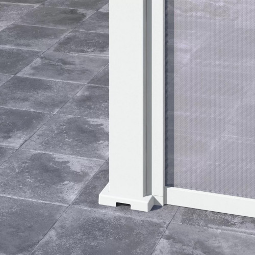 Store vertical pergola 279 cm aluminium textilène – blanc - Ombréa