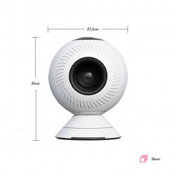 Ventilateur chauffant sans pales - BERO 1 blanc – 1500 W chauffage – 20 W ventilation – connecté - Ruby