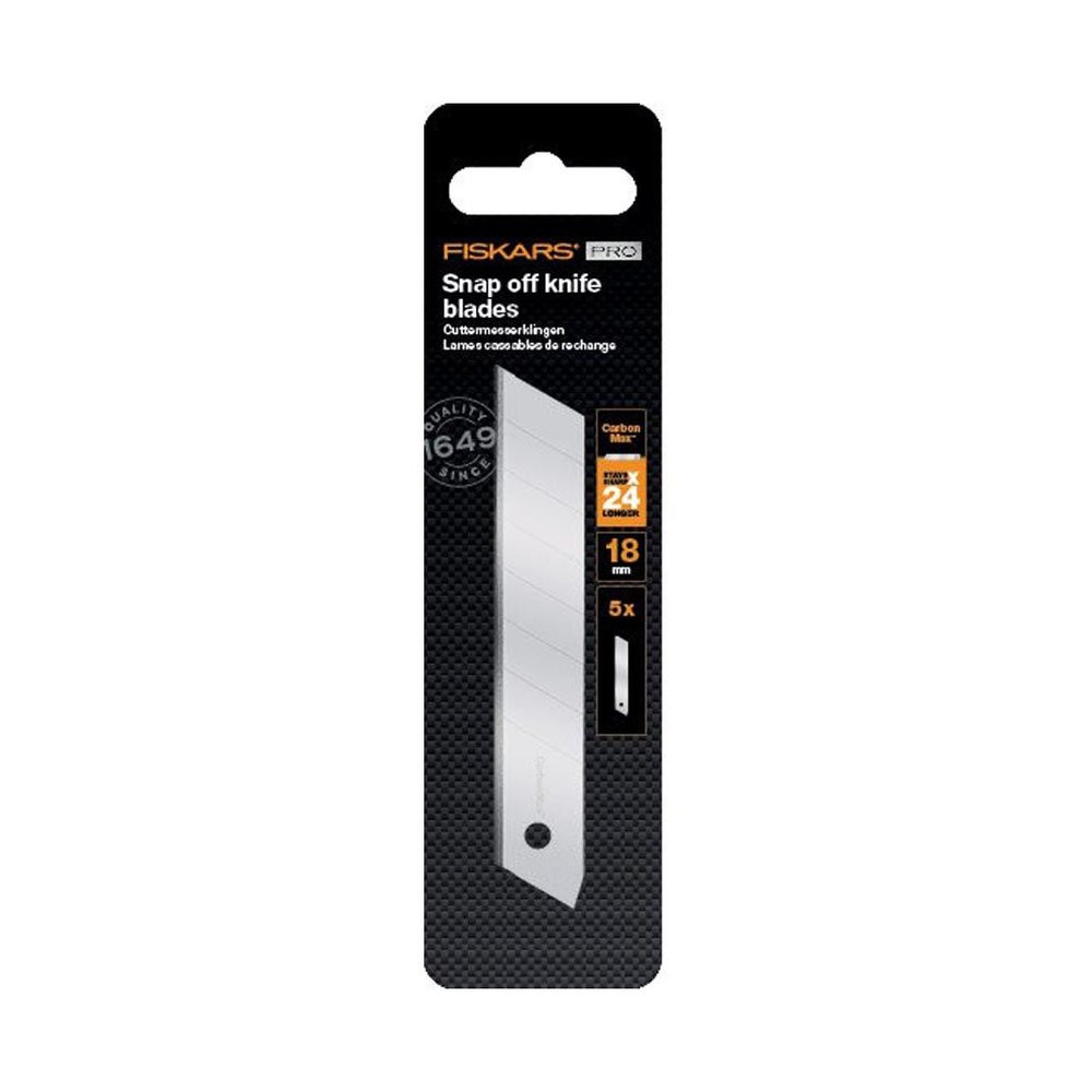 Fiskars Lames de cutter 18 mm lot de 5