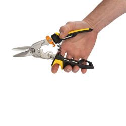 Cisaille PowerGear type "aviation" coupe droite 38,1mm - FISKARS
