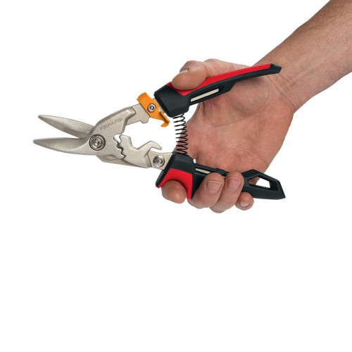 Cisaille PowerGear type "aviation" coupe à gauche 38,1mm - FISKARS