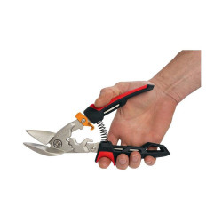 Cisaille PowerGear type "aviation" coupe à gauche lame Offset 38,1mm - FISKARS
