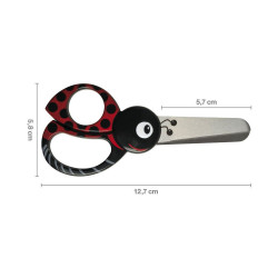 Ciseaux Enfants coccinelle 13 cm de marque FISKARS, référence: B646200