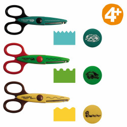 Pack de 3 ciseaux cranteurs Kidzors? Animaux rampants - FISKARS