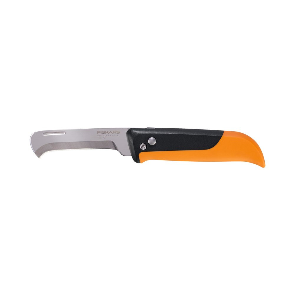 Fiskars Couteau de récolte pliable X series™ K80 lame en acier inoxydable