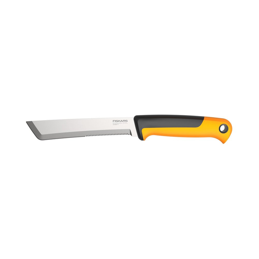 Fiskars Couteau de récolte X series™ K82 lame fixe en acier inoxydable étui en plastique dur