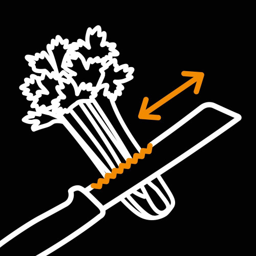 Couteau de récolte X-series™ K82 - lame fixe en acier inoxydable - étui en plastique dur - FISKARS
