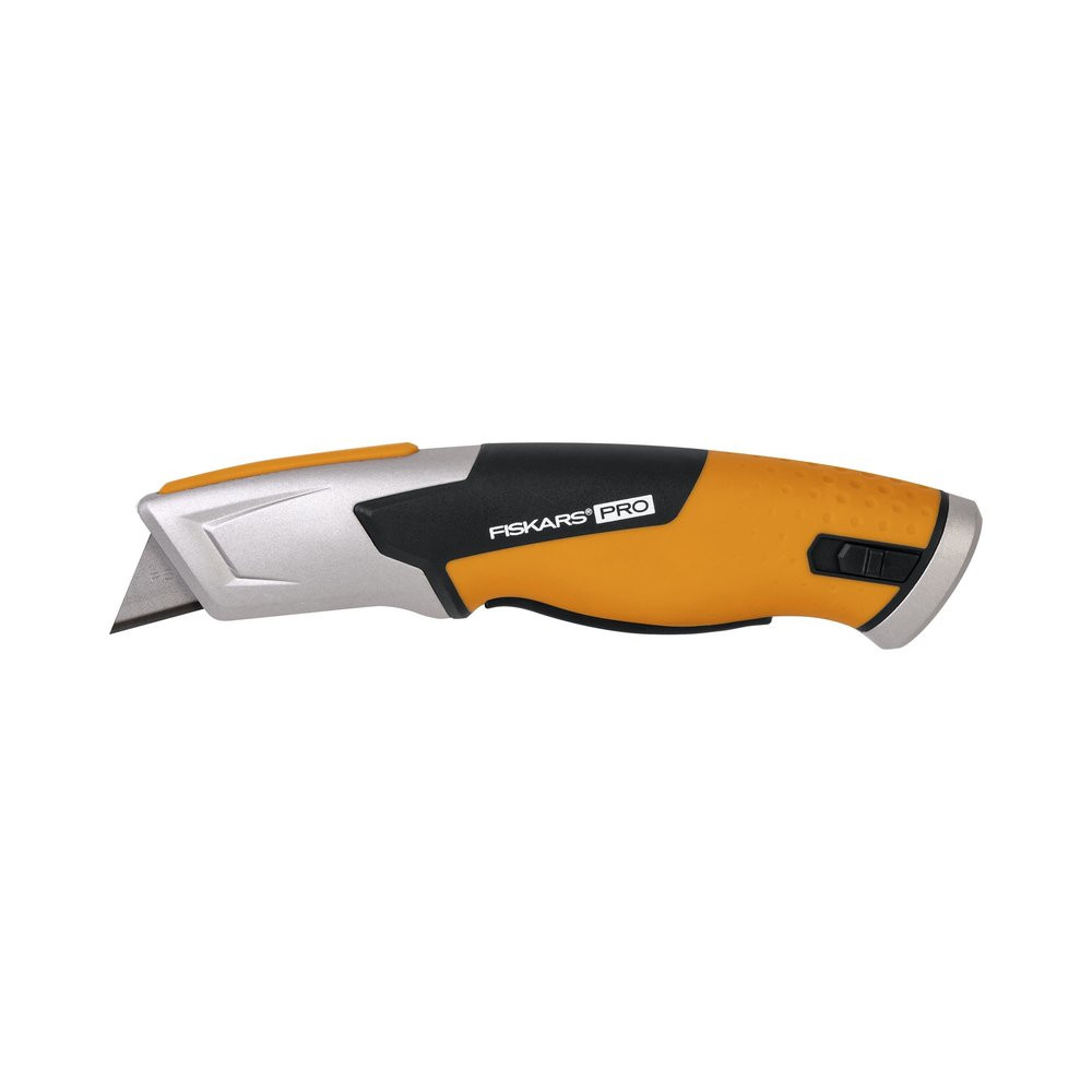 Cutter de sécurité FISKARS Pro Lame retractable automatique CarbonMax