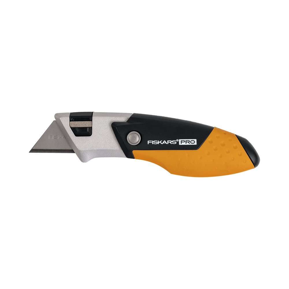 Cutter pliable compact FISKARS Pro CarbonMax™ lame à double verrou ergonomique durable