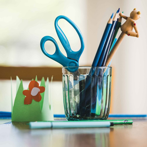 Ciseaux à bout rond pour enfants à partir de 6 ans - turquoise - 13 cm - FISKARS