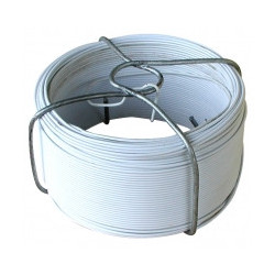 Fil de fer plastifié blanc n°6 Ø 1,2 mm x 50 m de marque OUTIFRANCE , référence: B1526800