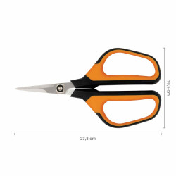 Ciseaux à fleurs de précision Poignées loupe Micro-tip Solid  SP16 de marque FISKARS, référence: J5381100