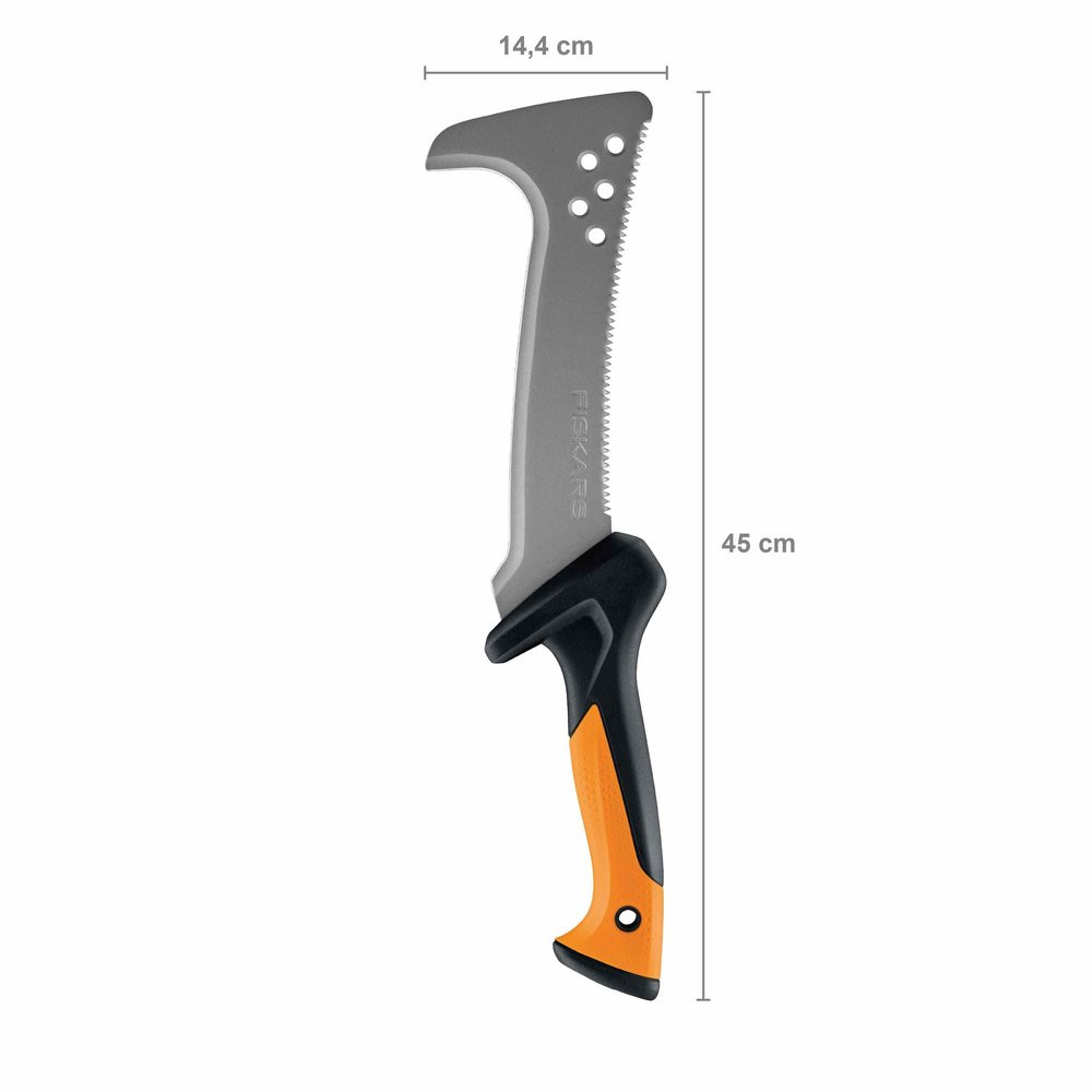 Serpe Scie Élagage FISKARS – Outil Polyvalent pour Couper Broussailles