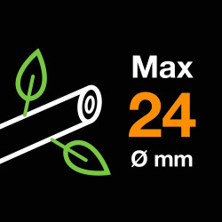 Sécateur Plus à lame franche P521 - Ø 24 mm - poignée FiberComp - FISKARS