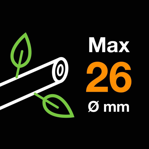 Sécateur X-series P961 lame franche Ø 26 mm - à crémaillère - poignée tournante - grande main - FISKARS