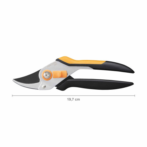 Sécateur Solid à lame franche en métal P331 - Ø 20 mm - Poignée en acier - FISKARS