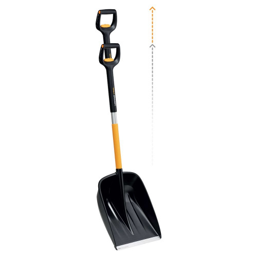 Pelle poussoir à neige télescopique  X-series  - poignée coudée en forme de D - FISKARS