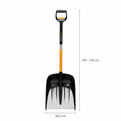 Pelle poussoir à neige télescopique  X-series  - poignée coudée en forme de D - FISKARS