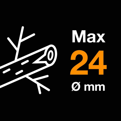 Sécateur Plus P741 à enclume - Ø 24 mm - Power Lever - FISKARS