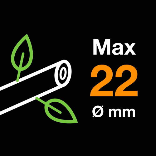 Sécateur Plus P751 à lame franche en métal - Ø 24 mm - Power lever - FISKARS