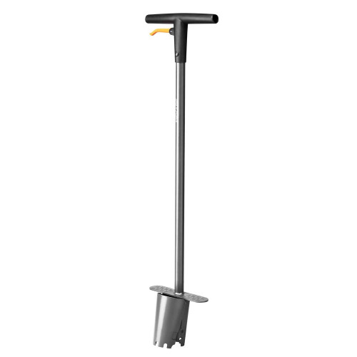 Plantoir à bulbes sur pied Ergo - manche acier - Longueur: 100 cm - FISKARS