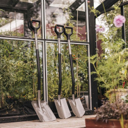 Bêche ronde Ergonomic (grise) - FISKARS