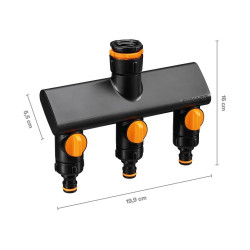 Connecteur robinet à trois voies Comfort, on/off de marque FISKARS, référence: J9532500