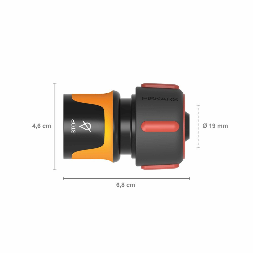 Raccord de tuyau stop 19 mm