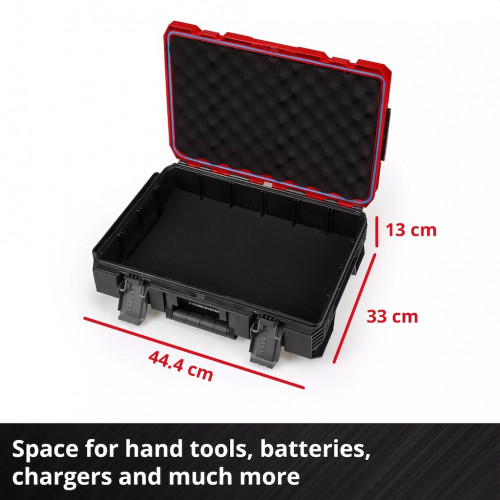 Coffret de transport étanche compact E-Case S-F - IP65 - mousse de protection - 90 kg - EINHELL 