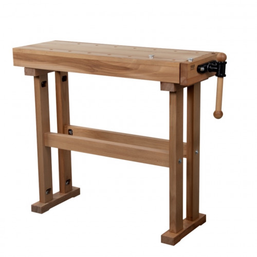 Établi - STARTER - hêtre massif 1190 x 630 x 860 mm – 2 presses – perçage 19 mm - Pinié
