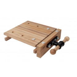 Mini plateau d’établi - STARTER hêtre massif 480 x 350 x 100 mm – 1 presse – perçage 19 mm de marque Pinié, référence: B9543000