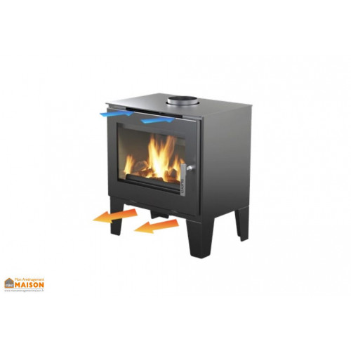 Kit turbine - ventilation pour poêle à bois compatible CLAUDE - diffusion de chaleur optimisée - Supra